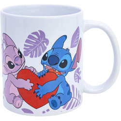 Taza Lilo & Stitch Angel y Stitch 325 ml - Cerámica