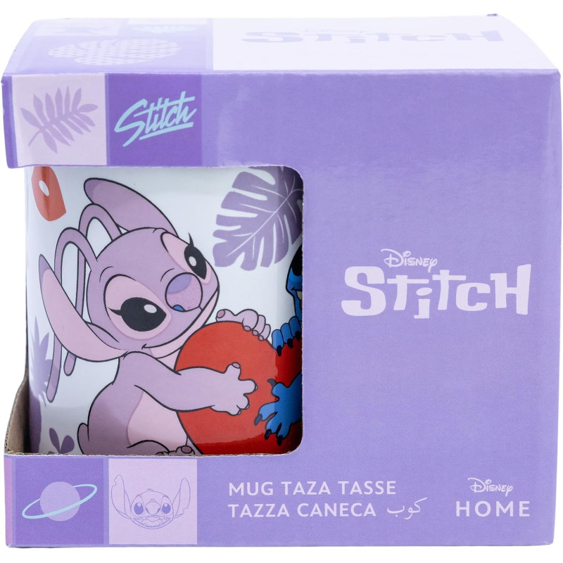 Taza Lilo & Stitch Angel y Stitch 325 ml - Cerámica