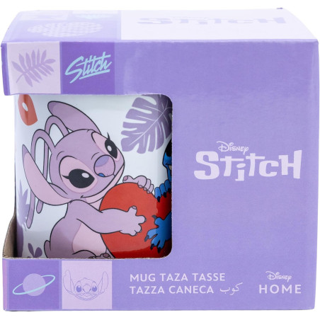 Taza Lilo & Stitch Angel y Stitch 325 ml - Cerámica