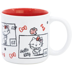 Taza Cerámica Desayuno 400 Ml En Caja Regalo Hello Kitty