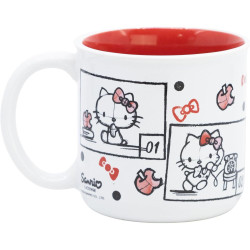Taza Cerámica Desayuno 400 Ml En Caja Regalo Hello Kitty