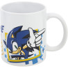 Taza Ceramica Sonic Game On Wh En Caja Regalo 325 Ml