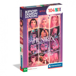 Clementoni - Puzzle 104 piezas Personajes de las Guerreras k-Pop