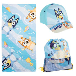 Set toalla + saco + gorra Bluey