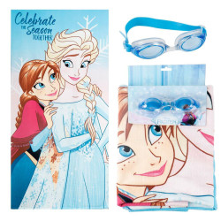 Toalla Set Gafas Natación Frozen