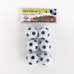Pack 6 Bolas 43mm Futbolin