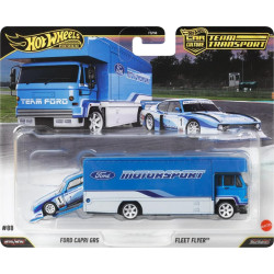 Hot Wheels Team Transport 88 Ford Capri Gr5 & Fleet Flyer