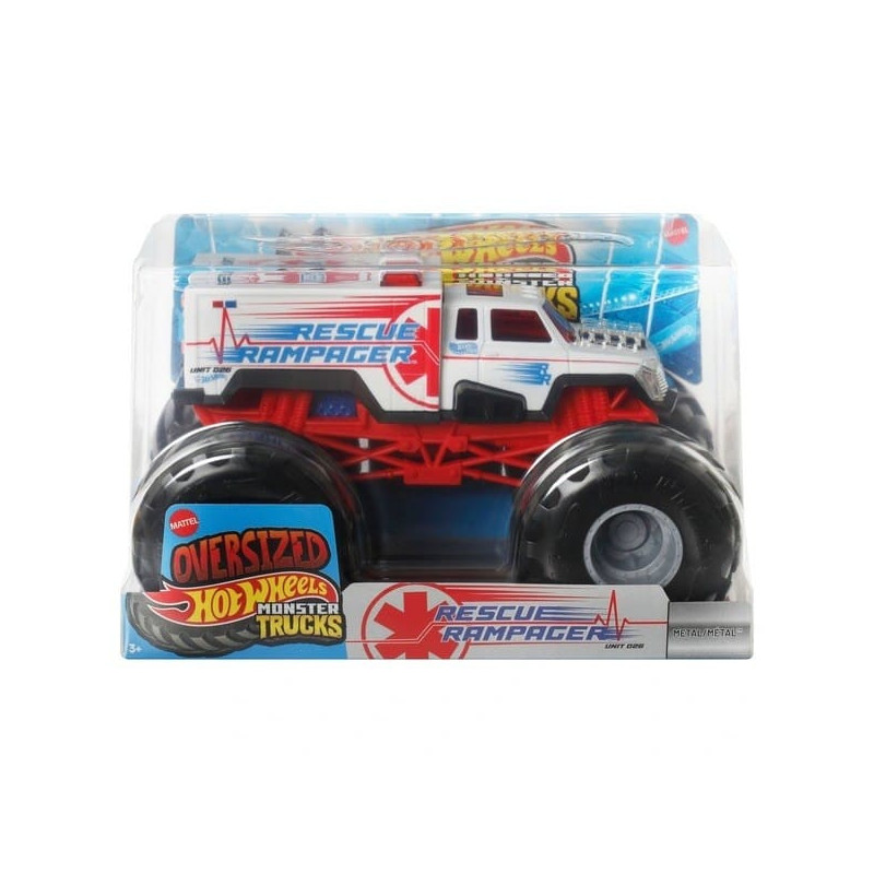 Hot Wheels Monster Trucks 1:24 Rescue Rampager