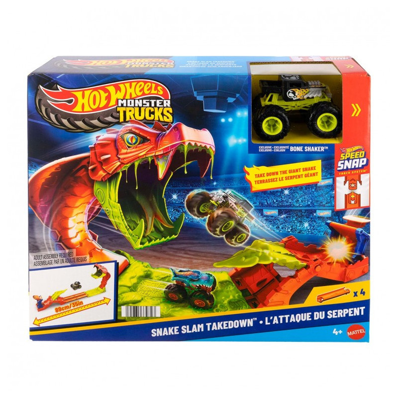 Pìsta Mordedura de Serpiente Hot Wheels Monster Trucks
