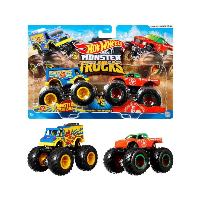Pack 2 Monster Truck Hot Wheels