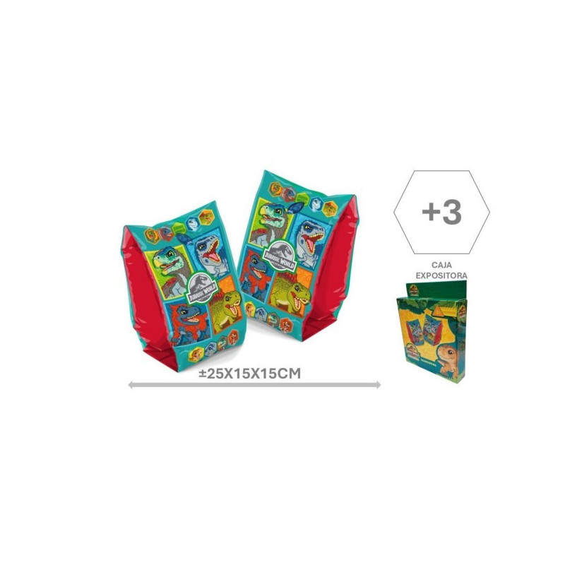 Manguitos pvc 25x15cm Jurassic