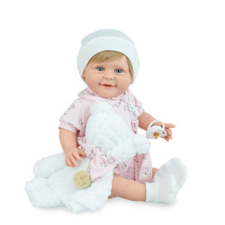 Muñeca Bebe 42cm Sugar Teddy Pink