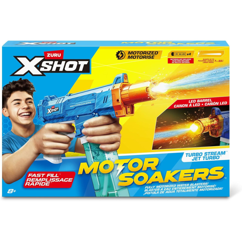X-Shot - Pistola de Agua Electrica Motor Soakers Turbo Stream