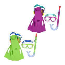 Gafas De Buceo Con Tubo Y Aletas Bestway Pvc Junior