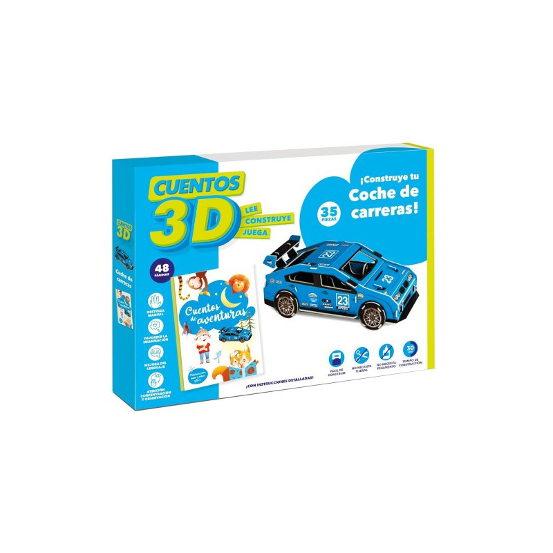Cuento 3d Coche de Carreras