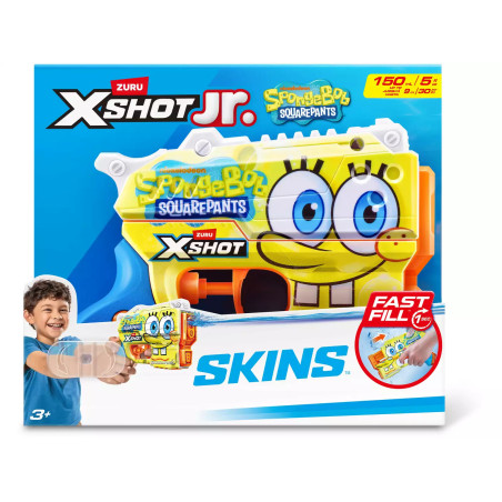 Zuru X-Shot Jr. Bob Esponja Lanzador de Agua Skins