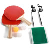 Pack 2 Raquetas Ping Pong C/Red y Pelotas