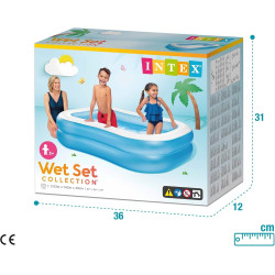 Piscina Hinchable Rectangular 203x152x48 Cm