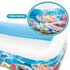 Piscina Hinchable Intex Rectangular Fondo Marino 56x183x305 Cm