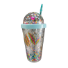 Botella con Cañita 450 ml