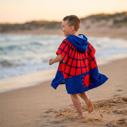 Poncho De Microfibra Spiderman