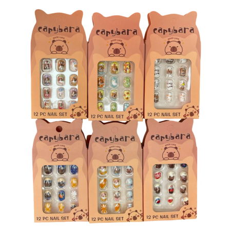 Uñas Postizas Infantiles Capibara