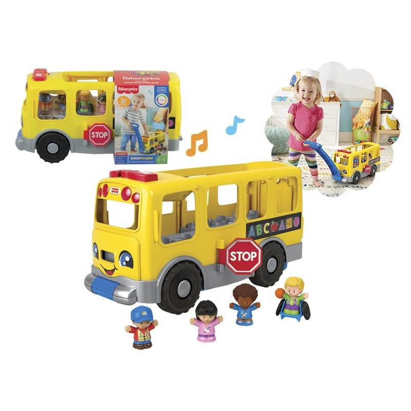 Fisher Price Autobus Escolar Grande Little People