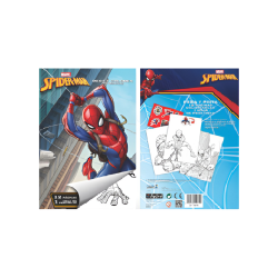 Libro de Colorear Spiderman con Pegatinas