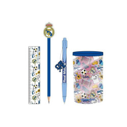 Set De Papeleria Portalapices Real Madrid