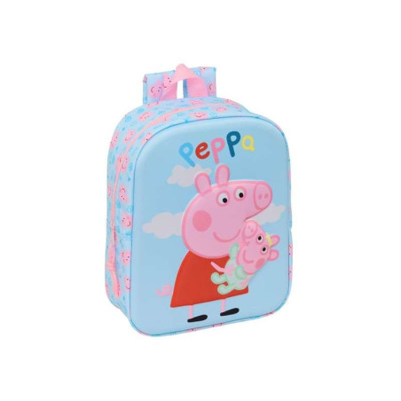 Mochila Guardería 3D Peppa Pig 27 cm