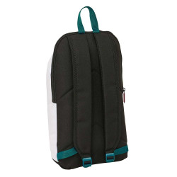 Mini Mochila Cremallera Vertical Real Madrid Doble 22x10x8cm.