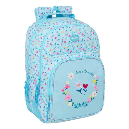 Mochila Doble Adaptable a Carro Blacfit8 "Petalos"