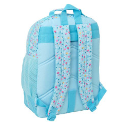 Mochila Doble Adaptable a Carro Blacfit8 "Petalos"