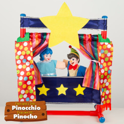 Cucu Show - Set 4 Marionetas C/Teatro Pinocho