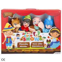 Cucu Show - Set 4 Marionetas C/Teatro Pinocho