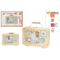 Woomax Zookabee - Television Madera c/Reloj