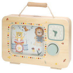 Woomax Zookabee - Television Madera c/Reloj