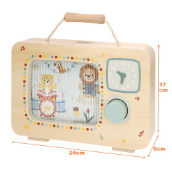Woomax Zookabee - Television Madera c/Reloj