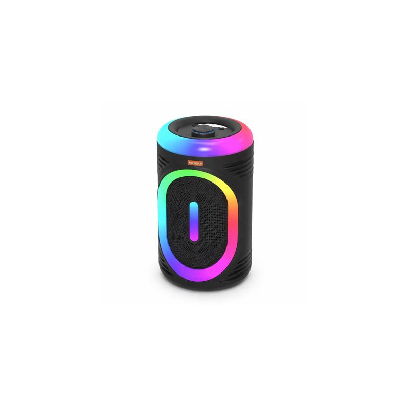 Altavoz Soundbox con Bluetooth, luz RGB, radio FM y micrófono