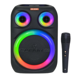Altavoz Soundbox con Bluetooth, luz RGB, radio FM y micrófono