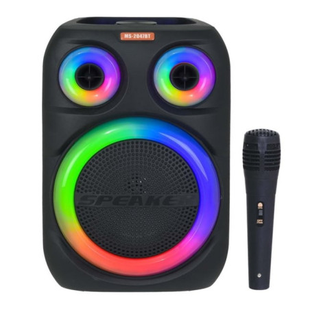Altavoz Soundbox con Bluetooth, luz RGB, radio FM y micrófono