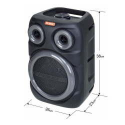 Altavoz Soundbox con Bluetooth, luz RGB, radio FM y micrófono