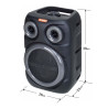 Altavoz Soundbox con Bluetooth, luz RGB, radio FM y micrófono