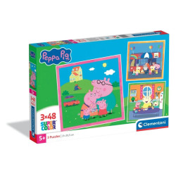Puzzle 3x48 Peppa Pig