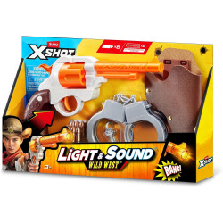 Pistola X-shot Wild West 6 Dardos Con Luces Y Sonidos