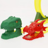 Teamsterz - Pista Doble Lanzacoches Dinosaurio c/2 Coches Metal