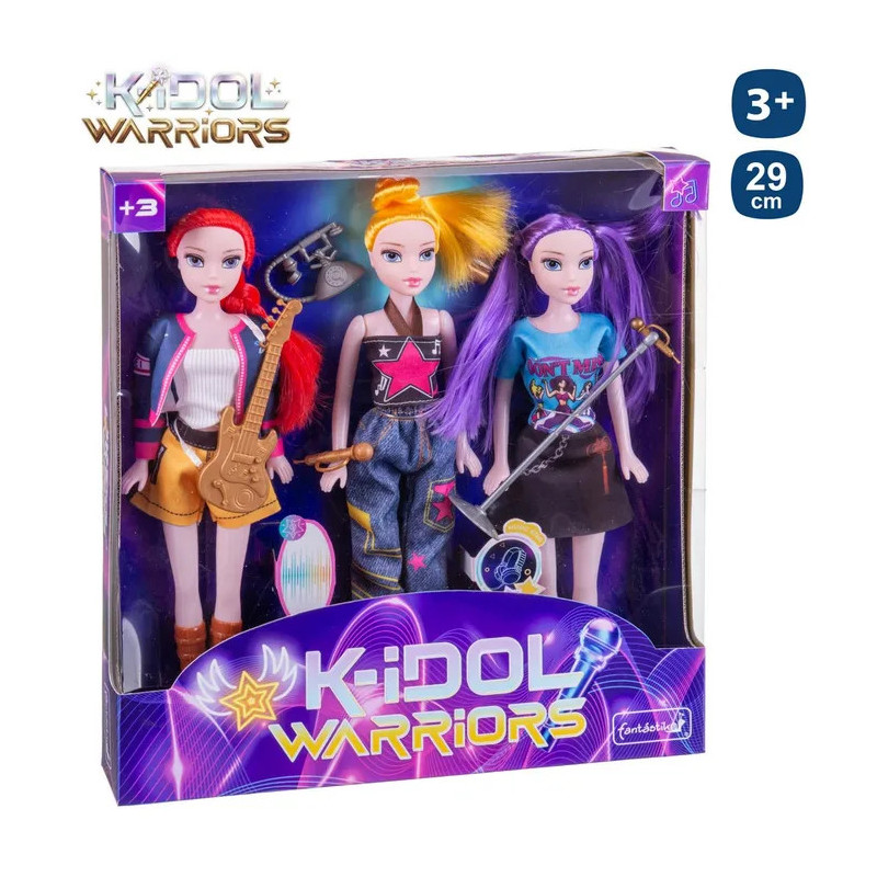 Pack 3 Muñecas K-Idol
