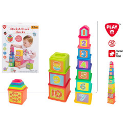 PlayGo - Juego Bloques Stick&Stack +12meses