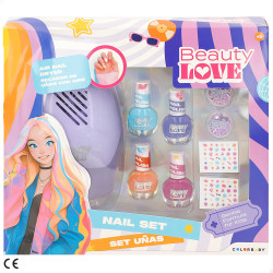 Beauty Love - Set Manicura Uñas c/Secador Electrico +5A