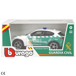 Burago - Coche Metal 1:24 Guardia Civil Alfa Romeo Stelvio